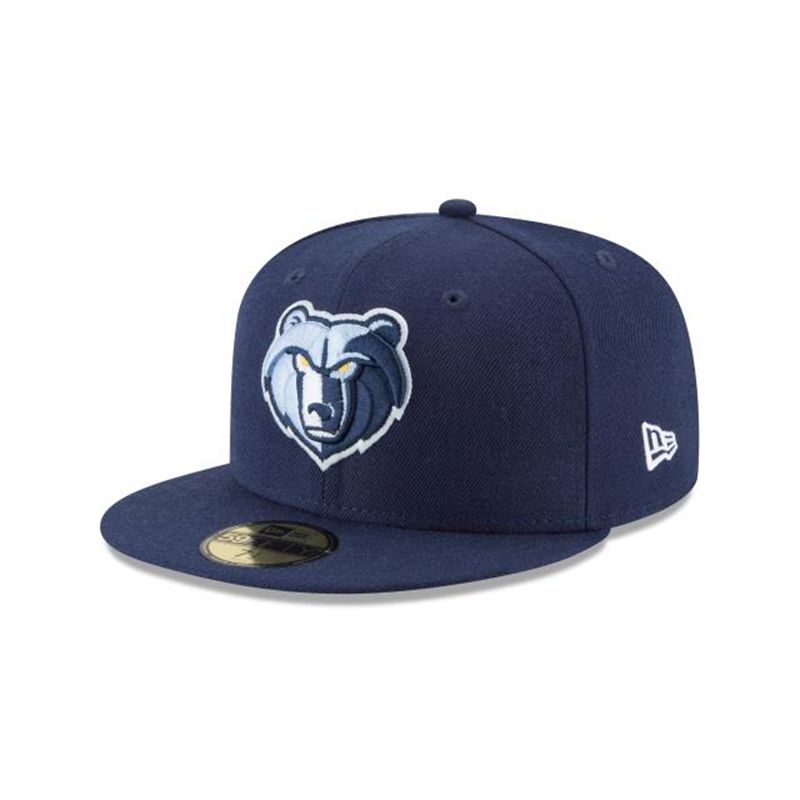 NBA Memphis Grizzlies Wool Standard 59Fifty Fitted (KGM0195) - Blue New Era Caps